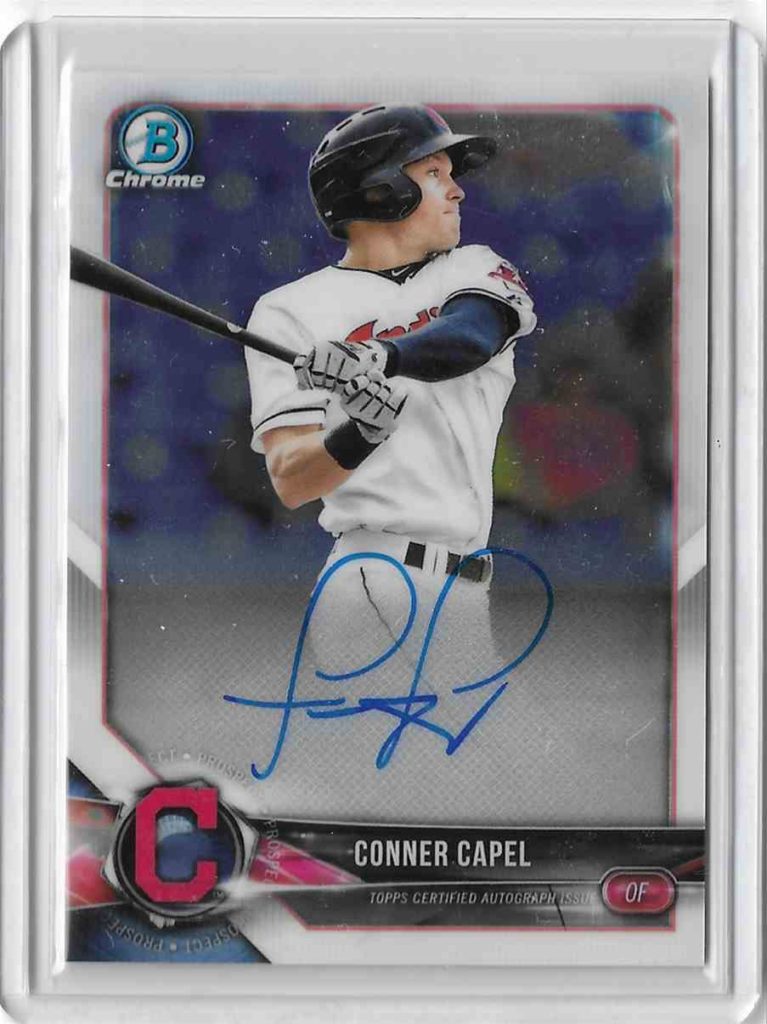 2018 Bowman Chrome Prospect Autographs BCPA-CC Conner Capel